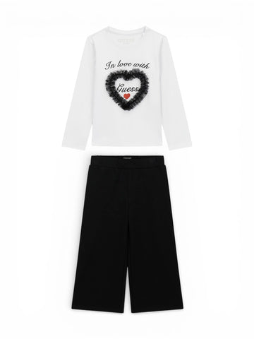 Guess Kids Set Ls T-Shirt+Pants_Ceremony - Completo Bambina - Multicolore