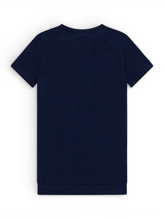 Guess Kids Punto Milano Ss Dress - Abito Bambina - Blu