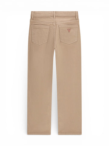 Guess Kids Str Bull Denim Regular Pants - Pantaloni Bambino - Beige