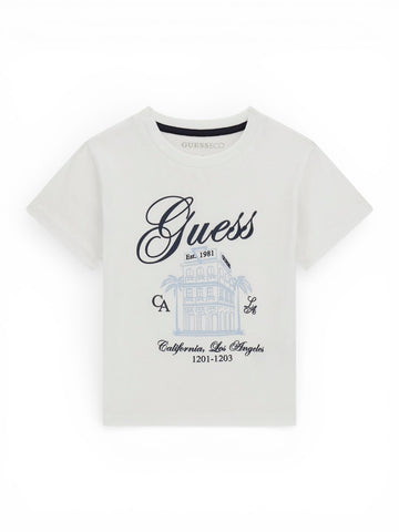 Guess Kids Ss T-shirt - T-Shirt Bambino - Bianco