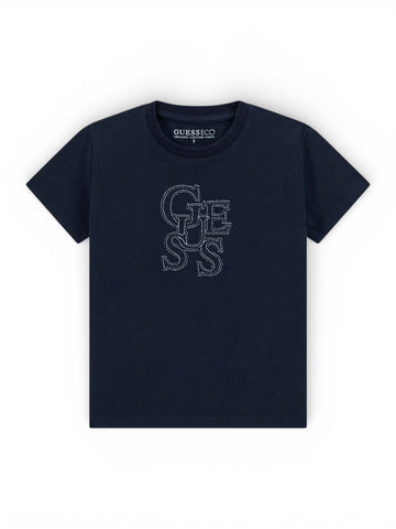 Guess Kids Ss T-Shirt - T-Shirt Bambino - Blu