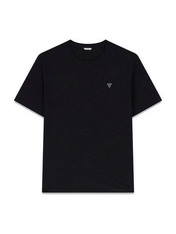 Guess Ss Cn Patch Tee - T-Shirt Uomo - Nero