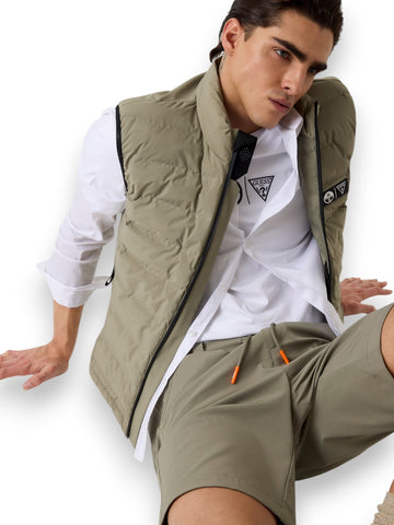 Guess Guessxns 4ways Stretch Tech - Shorts Uomo - Verde