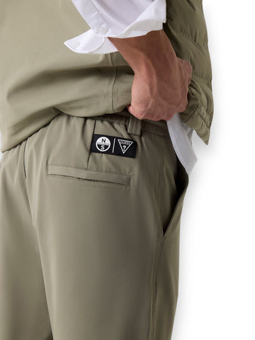 Guess Guessxns 4ways Stretch Tech - Shorts Uomo - Verde