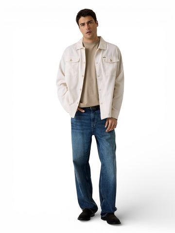 Guess Cn Ss Small Patch Cotton Modal - T-Shirt Uomo - Verde