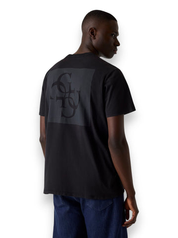 Guess Ss Bsc Quattro G Mist Tee - T-Shirt Uomo - Nero