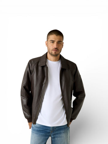 Guess Aviator Jacket - Capospalla Uomo - Marrone