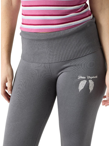 Guess Original Go Wing Foldover Sweater Pants - Pantaloni Donna - Grigio