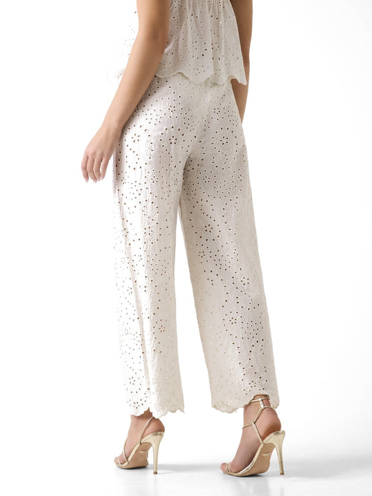 Guess Celeste Sangallo Pants - Pantaloni Donna - Panna