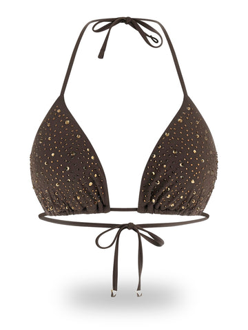 Guess Ivy Rem Padding Triangle Bra - Costumi Donna - Marrone