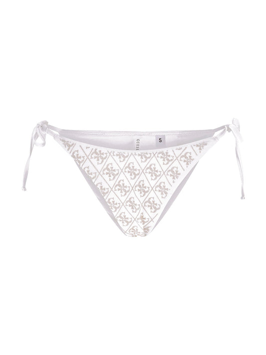 Guess Diane String Brief - Costumi Donna - Bianco/Oro