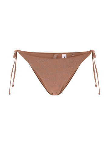 Guess Diane String Brief - Costumi Donna - Marrone/Oro