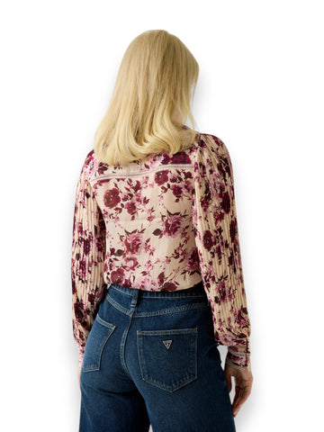 Guess New Josette Ls Top - Camicie Donna - Multicolore