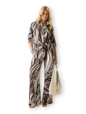 Pantalone Donna - Marrone/panna