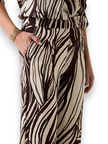 Pantalone Donna - Marrone/panna