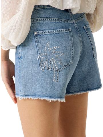 Guess Relaxed Midi Short - Shorts Donna - Denim