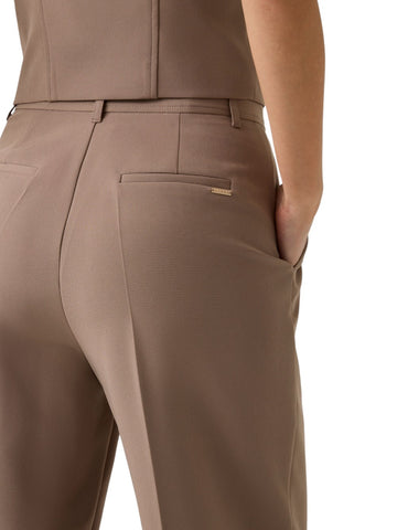Guess Nausica Wide Leg Pant - Pantaloni Donna - Beige
