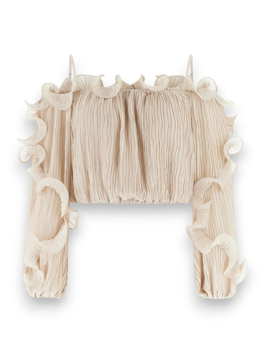 Guess Ls Gabriella Top - Camicie Donna - Beige