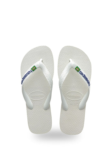 Havaianas Hav. Brasil Logo - Ciabatte Unisex - Bianco