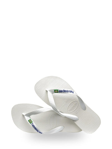 Havaianas Hav. Brasil Logo - Ciabatte Unisex - Bianco