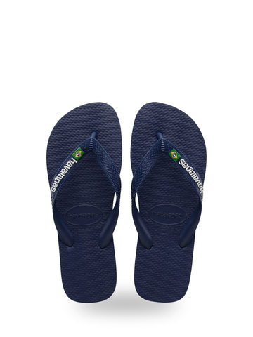 Havaianas Hav. Brasil Logo - Ciabatte Unisex - Navy Blue 2