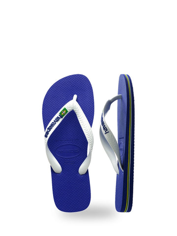 Havaianas Brasil Logo - Ciabatte Unisex - Marine Blue