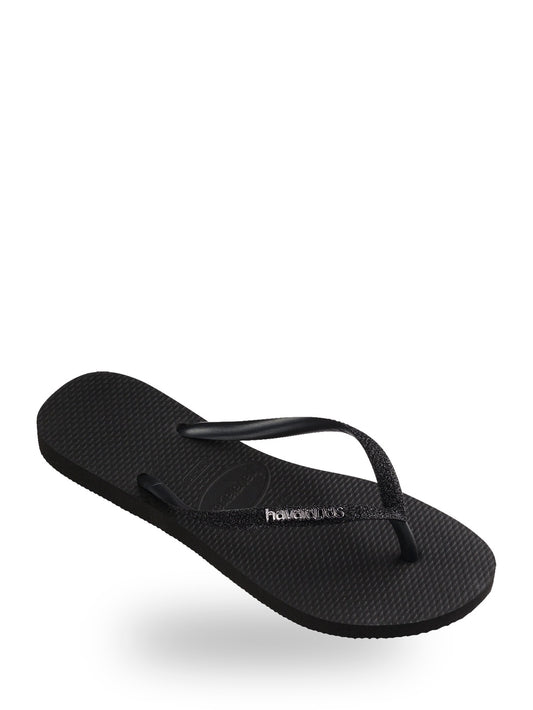 Havaianas Slim Glitter Ii - Ciabatte Unisex - Black/Black