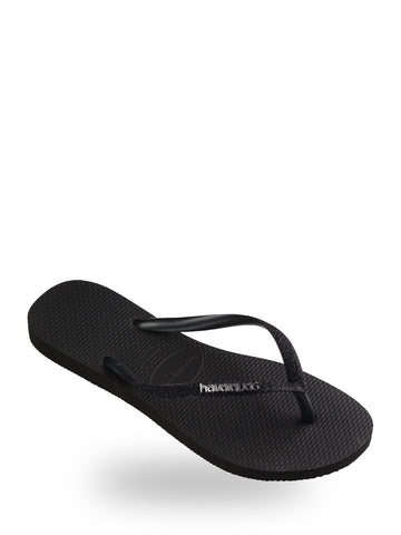 Havaianas Slim Glitter Ii - Ciabatte Unisex - Black/Black