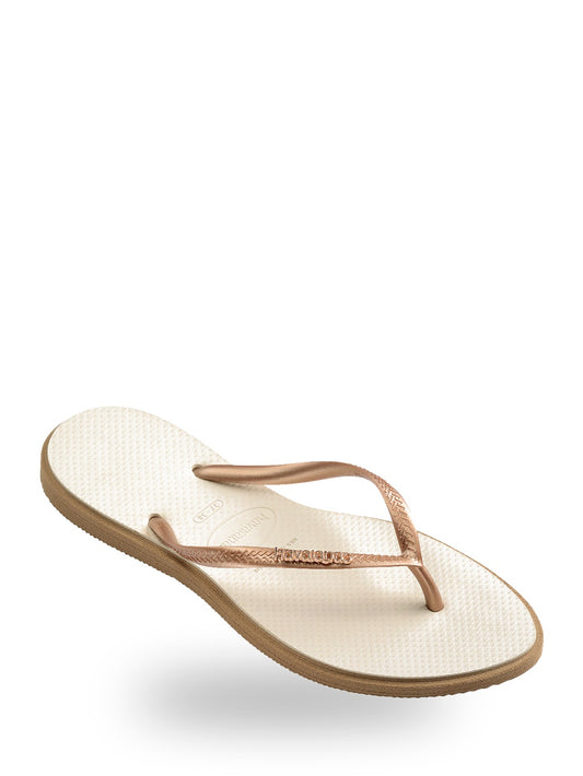 Havaianas Slim Point - Ciabatte Unisex - Rose Gold/Beige