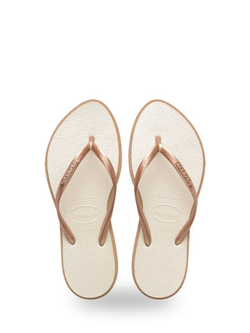 Havaianas Slim Point - Ciabatte Unisex - Rose Gold/Beige