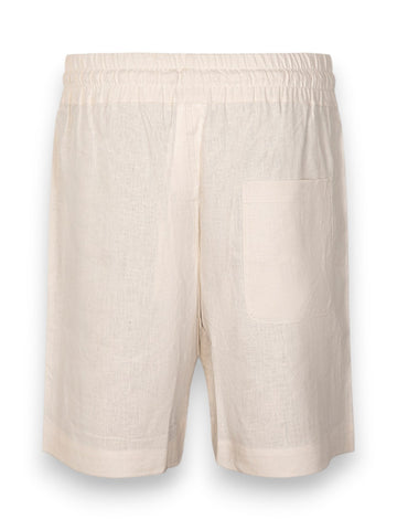 Hinnominate Bermuda In Lino - Shorts Uomo - Beige