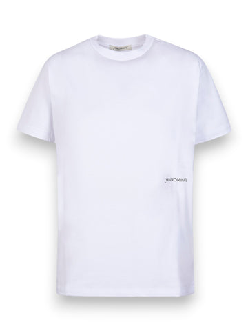 Hinnominate T-Shirt Basica M/M In Jersey - T-Shirt Donna - Bianco Ottico