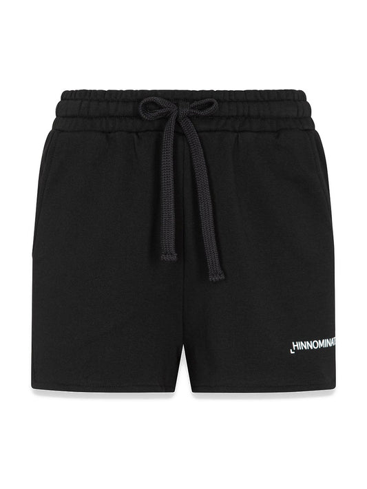 Hinnominate Shorts Felpa Spacchetti Laterali - Shorts Donna - Nero