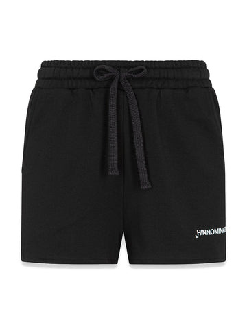 Hinnominate Shorts Felpa Spacchetti Laterali - Shorts Donna - Nero