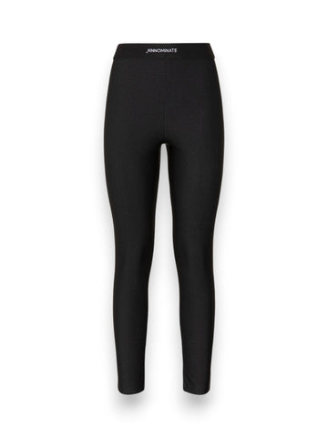 Hinnominate Leggings In Lycra Lucida Con Elastico Logato - Pantaloni Donna - Nero