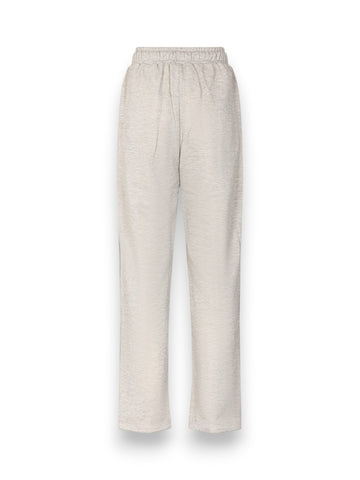 Hinnominate Pantalone Lurex Asciutto Con Nervature - Pantaloni Donna - Grigio Melange