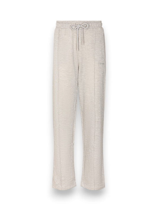 Hinnominate Pantalone Lurex Asciutto Con Nervature - Pantaloni Donna - Grigio Melange