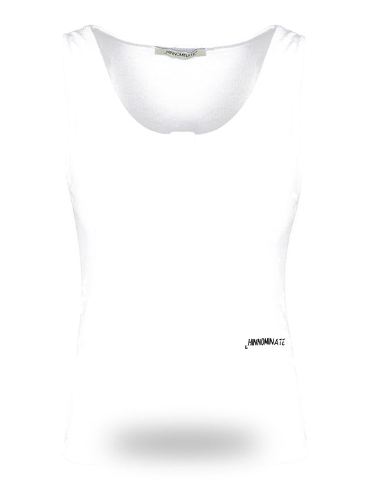 Hinnominate Crop Top A Canotta - T-Shirt Donna - Bianco Ottico