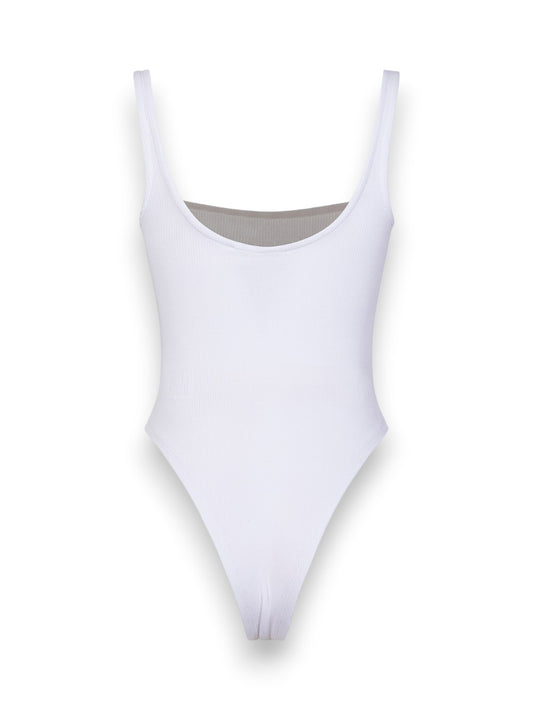 Hinnominate Body A Canotta In Costina - Intimo Donna - Bianco Ottico