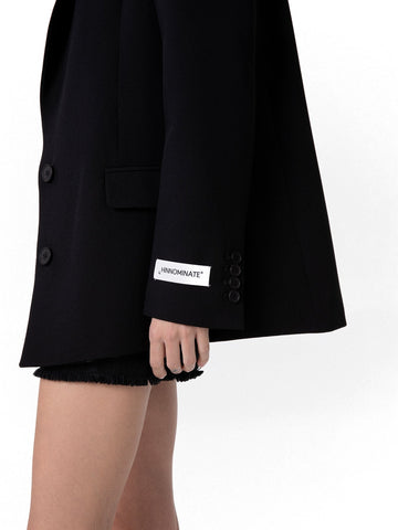 Hinnominate Giacca Monopetto Over Con Spalline - Capospalla Donna - Nero