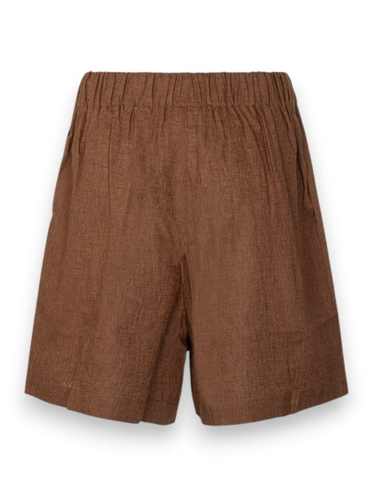 Hinnominate Shorts In Lino - Shorts Donna - Moka