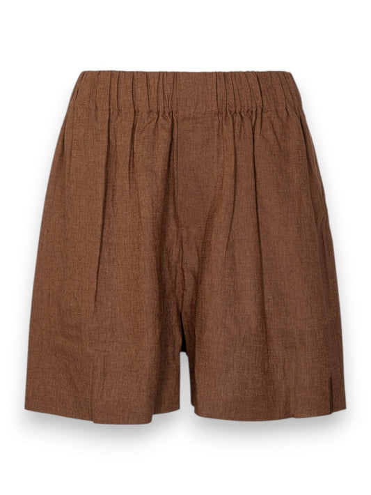 Hinnominate Shorts In Lino - Shorts Donna - Moka