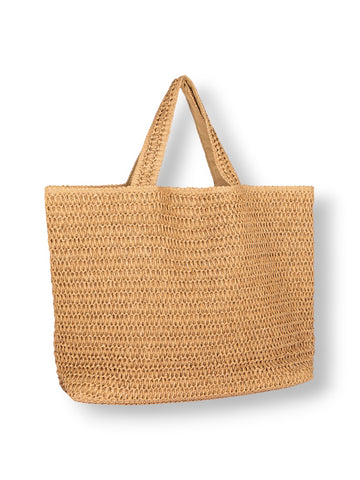 Hinnominate Borsa In Rafia Grande - Borse Donna - Naturale
