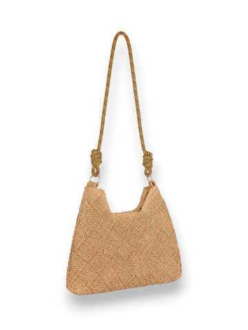Hinnominate Borsa In Rafia Piccola - Borse Donna - Naturale