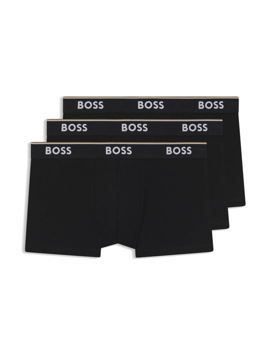 Hugo Boss Trunk 3P Power - Intimo Uomo - Nero