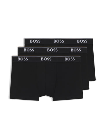 Hugo Boss Trunk 3P Power - Intimo Uomo - Nero