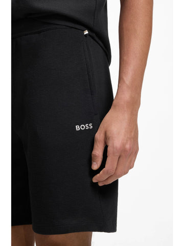 Hugo Boss Waffle Shorts - Shorts Uomo - Nero