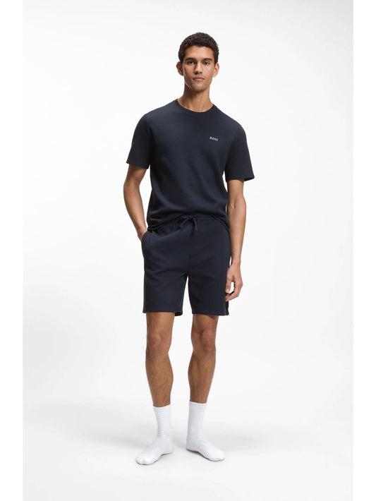 Hugo Boss Waffle Shorts - Shorts Uomo - Blu