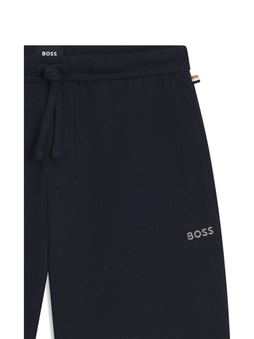 Hugo Boss Waffle Shorts - Shorts Uomo - Blu