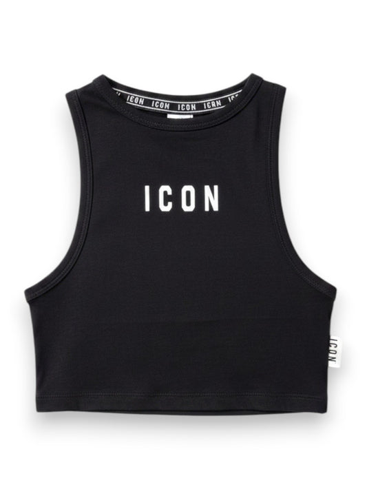 Icon Canotta Logo Piccolo - T-Shirt Uomo - Nero